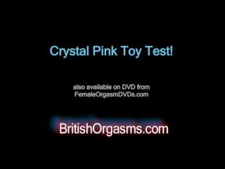 Cristal roz masturbare jucărie încercare