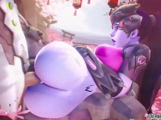 Threesome sex movie with Widowmaker and More Overwatch Heroes